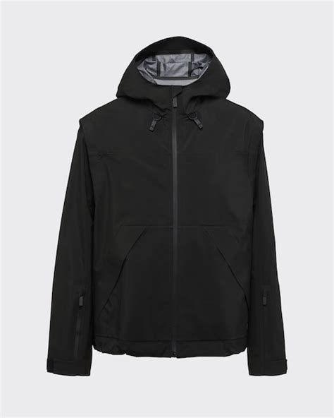 prada smc 443|Black Technical fabric windbreaker .